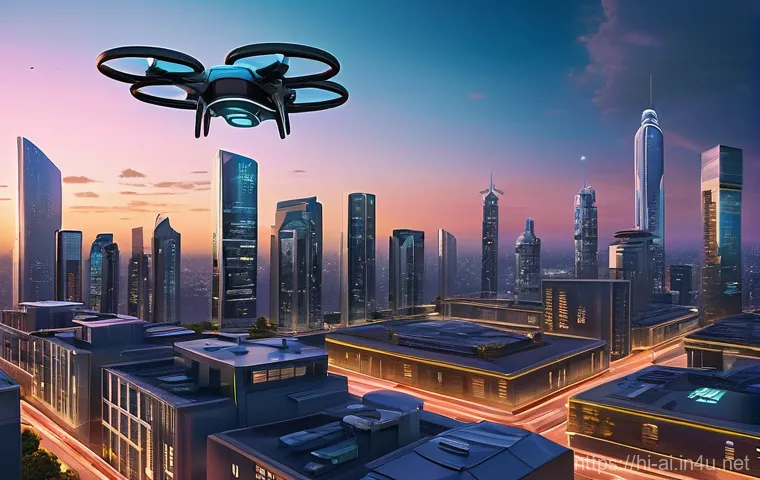 AI와 드론 기술의 결합 사례 - **Prompt 2: Humanitarian Aid and Rescue with Drones**
    "A poignant and action-oriented scene depi...
